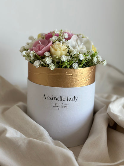 Orchid Bouquet of Scented Soy Wax Candle