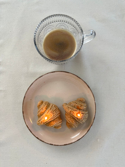 Food Croissant Wax Candle