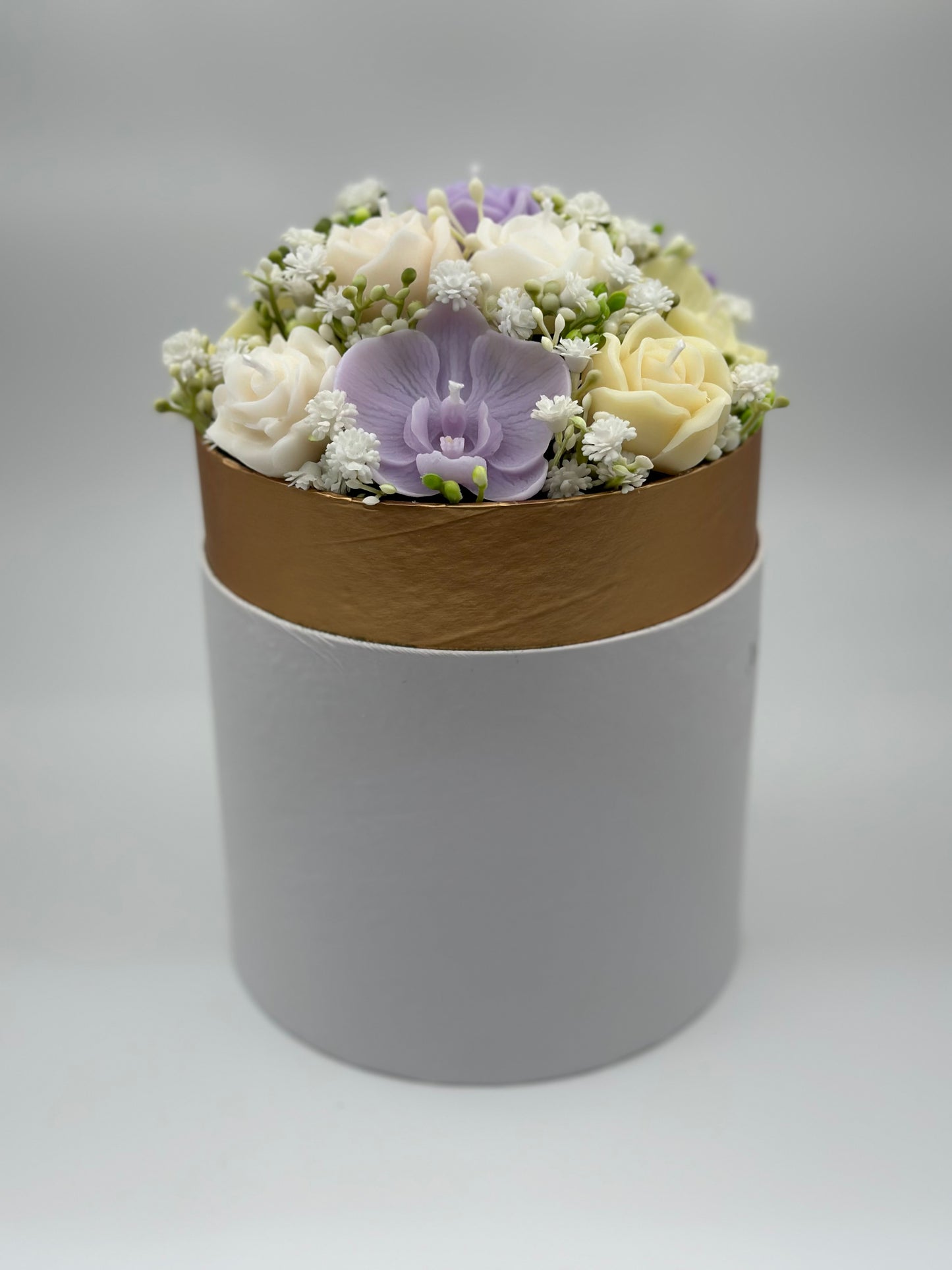 Orchid Bouquet of Scented Soy Wax Candle