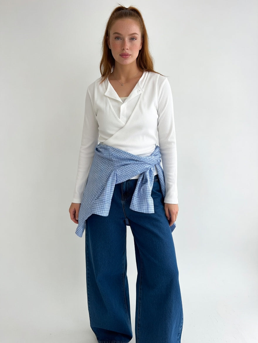 The Wrap Cotton Top