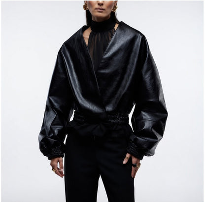 Women's Faux Leather Jacket