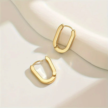 Oval Gold Hoops