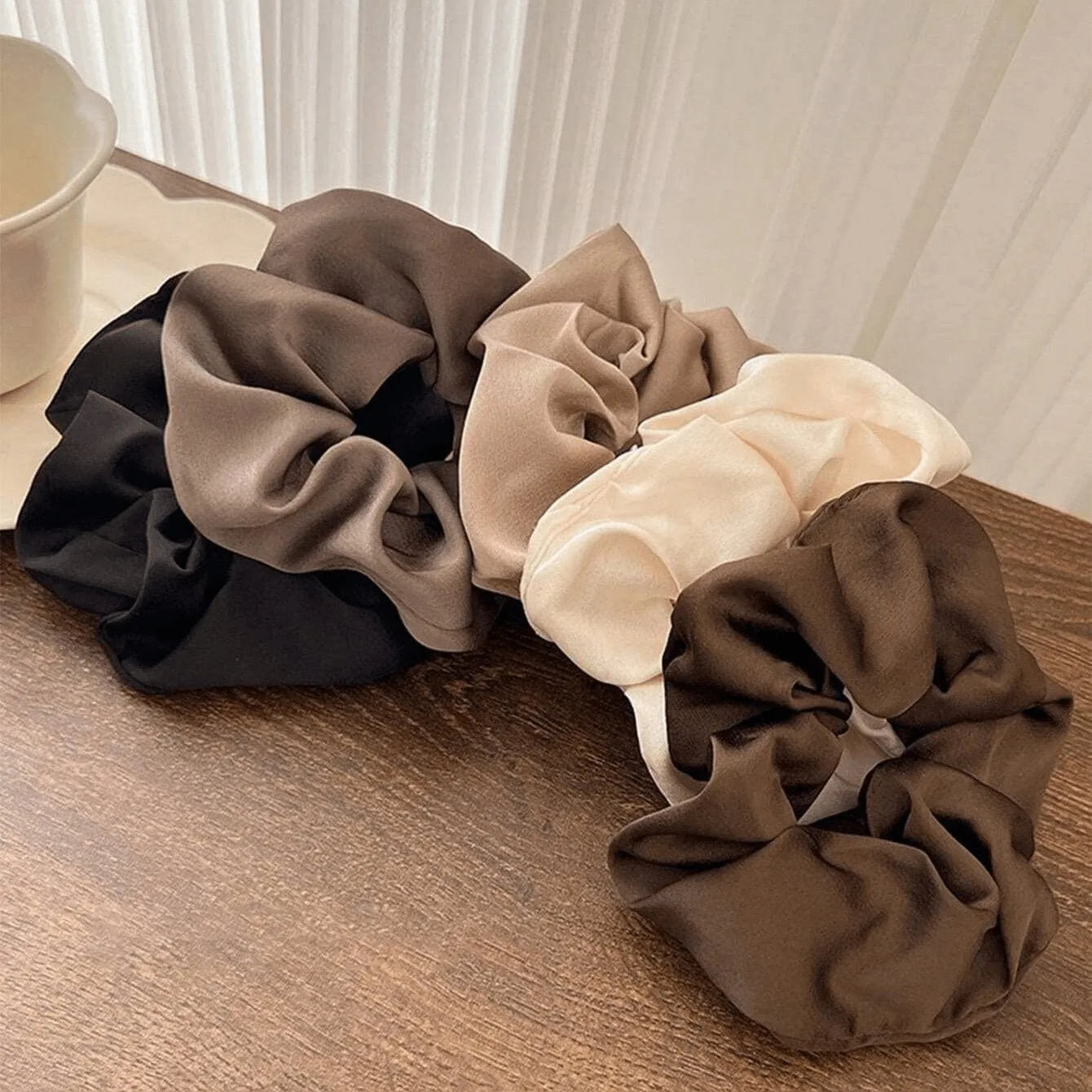 Satin Scrunchie 5x Set