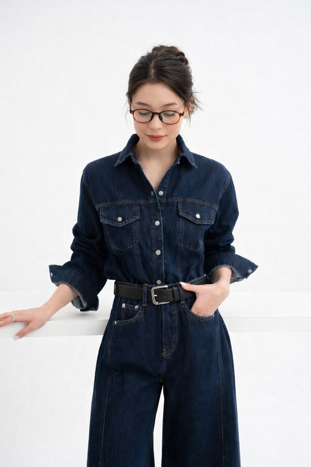Women's Dark Denim Set