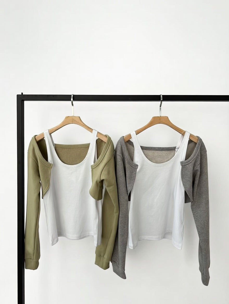 Women's Cold Shoulder Cotton Top