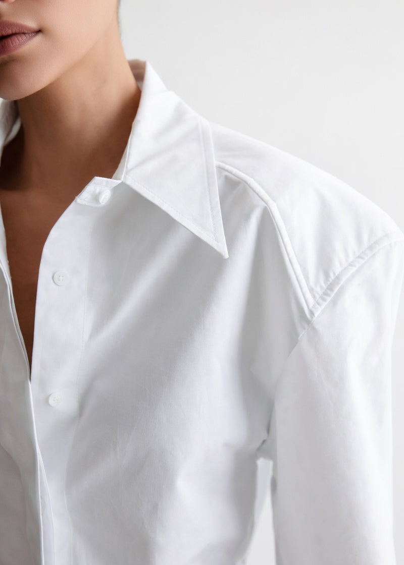 Women's White Cotton Shirt