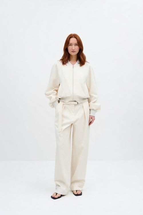 Women's wide leg trousers with relaxed fit and minimalist design ADEPTT