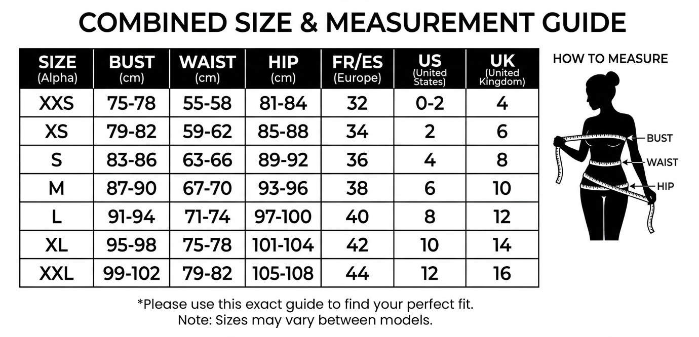 Size guide chart