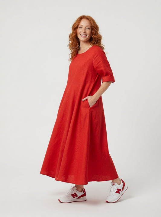 Linen Maxi Dress - Sharon