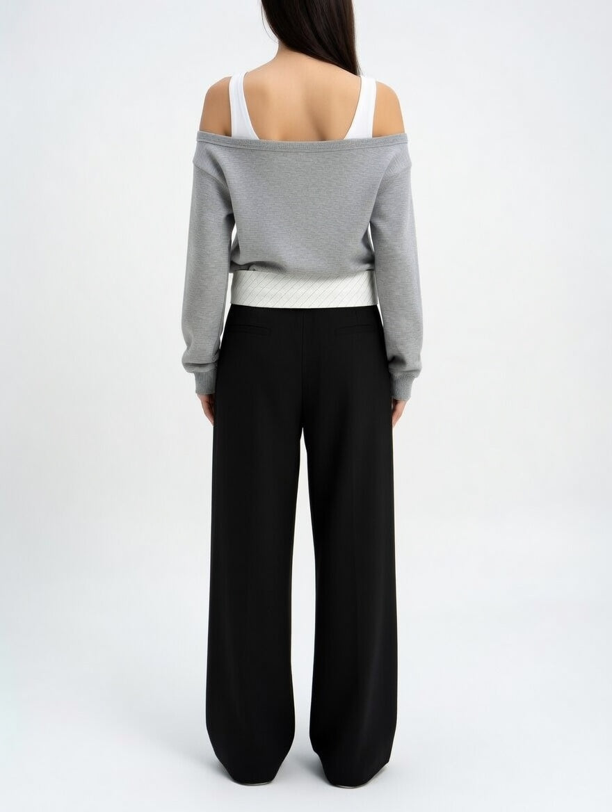 Women's Cold Shoulder Cotton Top