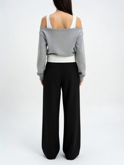 Women's Cold Shoulder Cotton Top