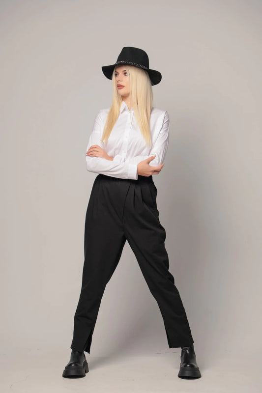 AURA - Smart drop crotch trousers