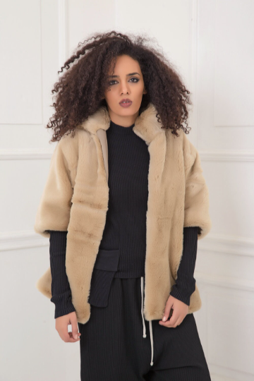 Classic winter fluffy coat - MARVINA