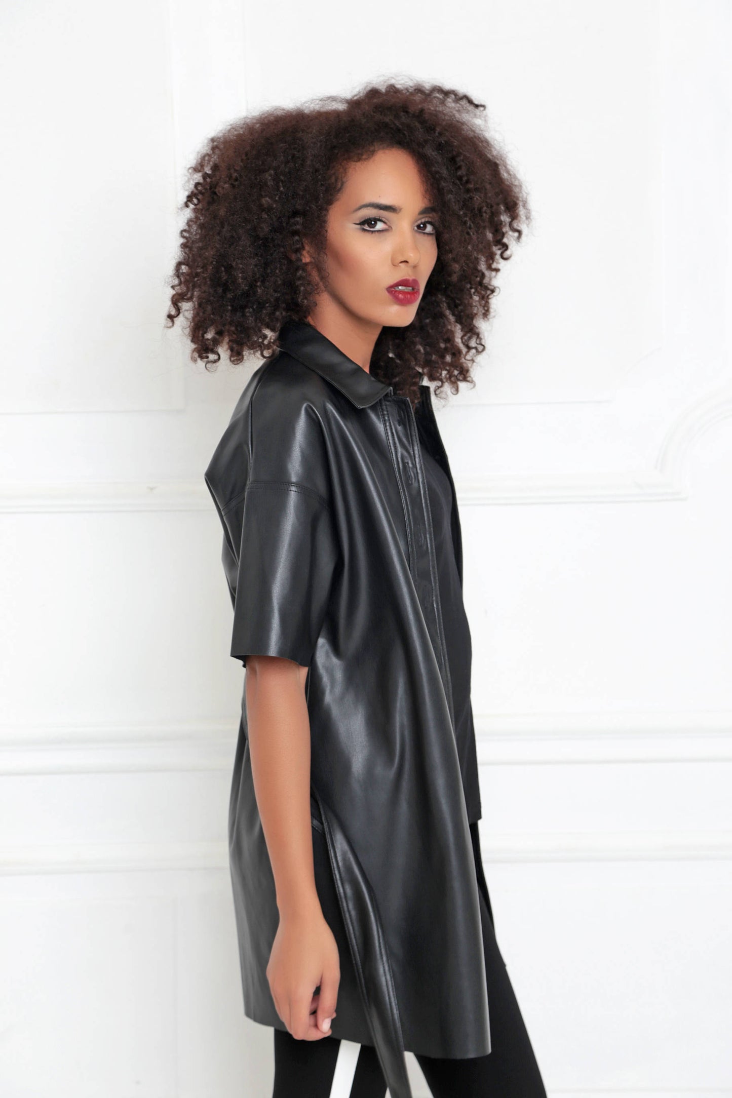 Jacket in vegan leather - NISBET