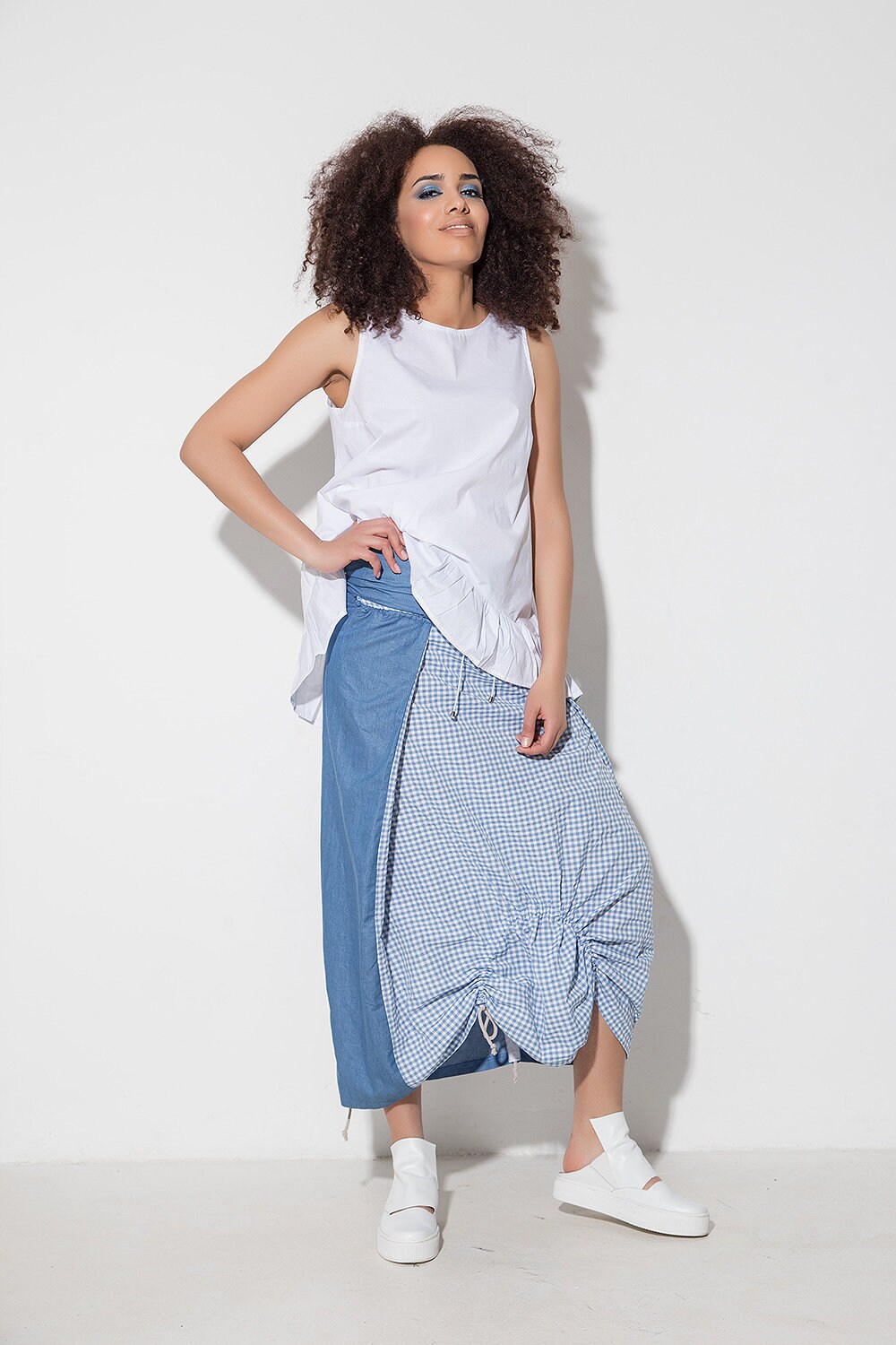 Maxi linen skirt - GINGA