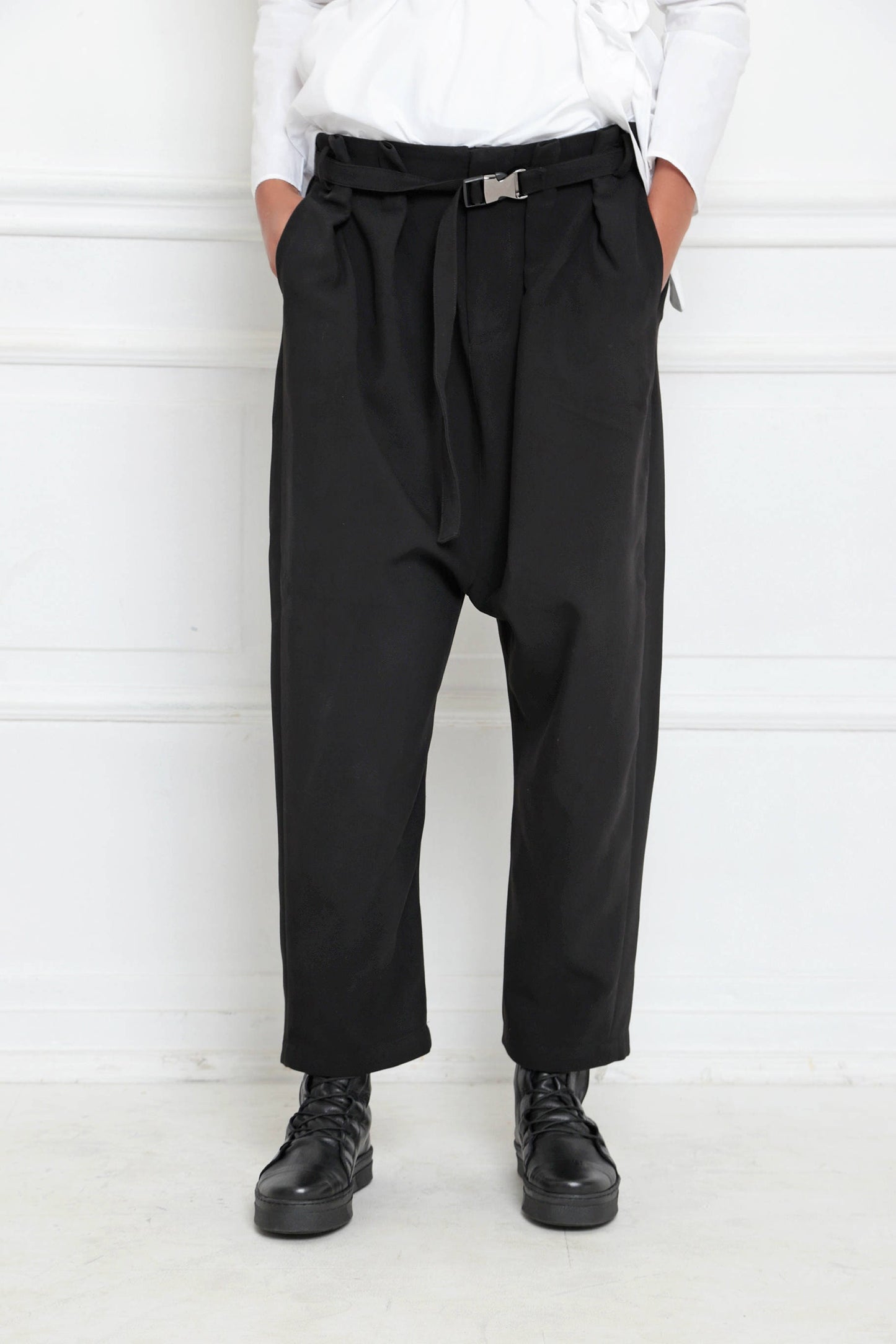 Smart drop crotch trousers - MAISHA